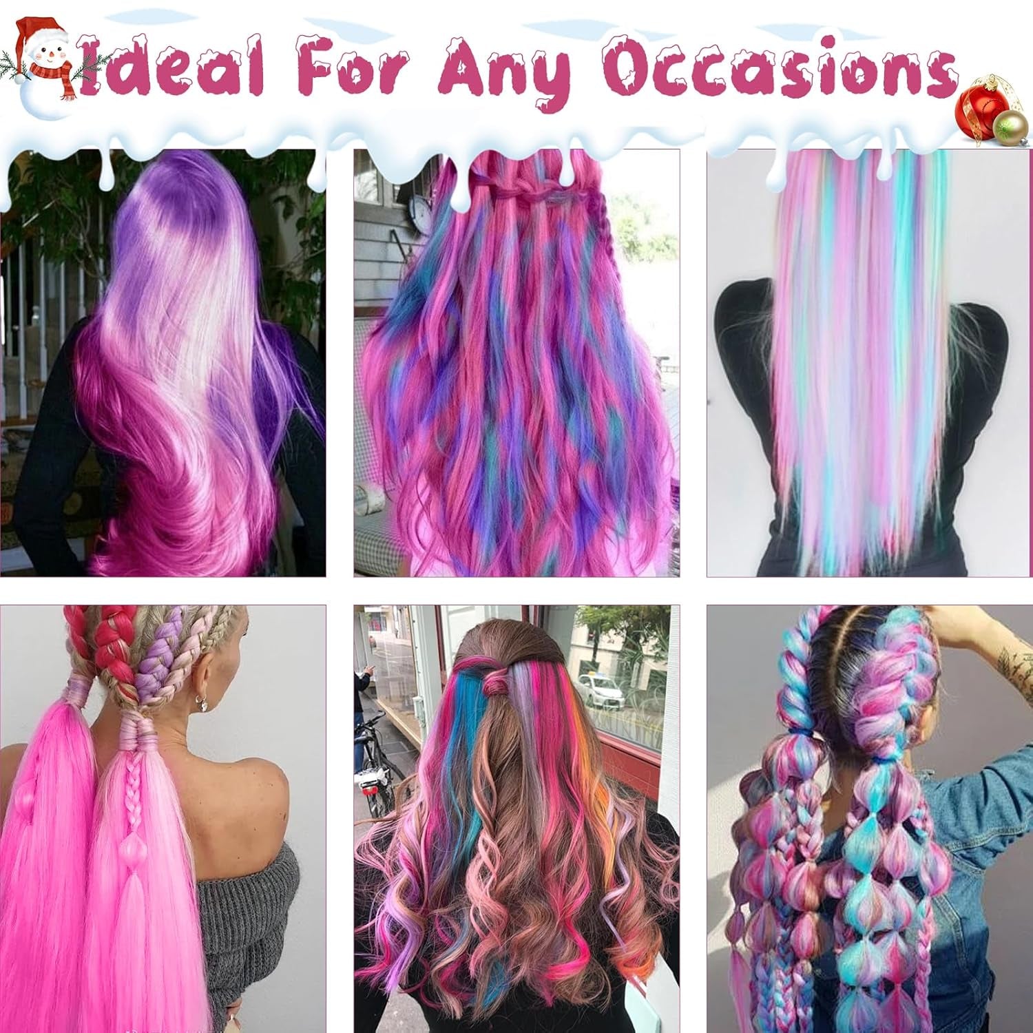 Waschbare rosa temporäre Haarfarbe, temporäre Haarwachsfarbe, natürliche Frisur, Pomade, waschbare Haarfarbe für Männer, Frauen, Party, Cosplay, Halloween, Weihnachten, Haarfarbe, Naty Shop