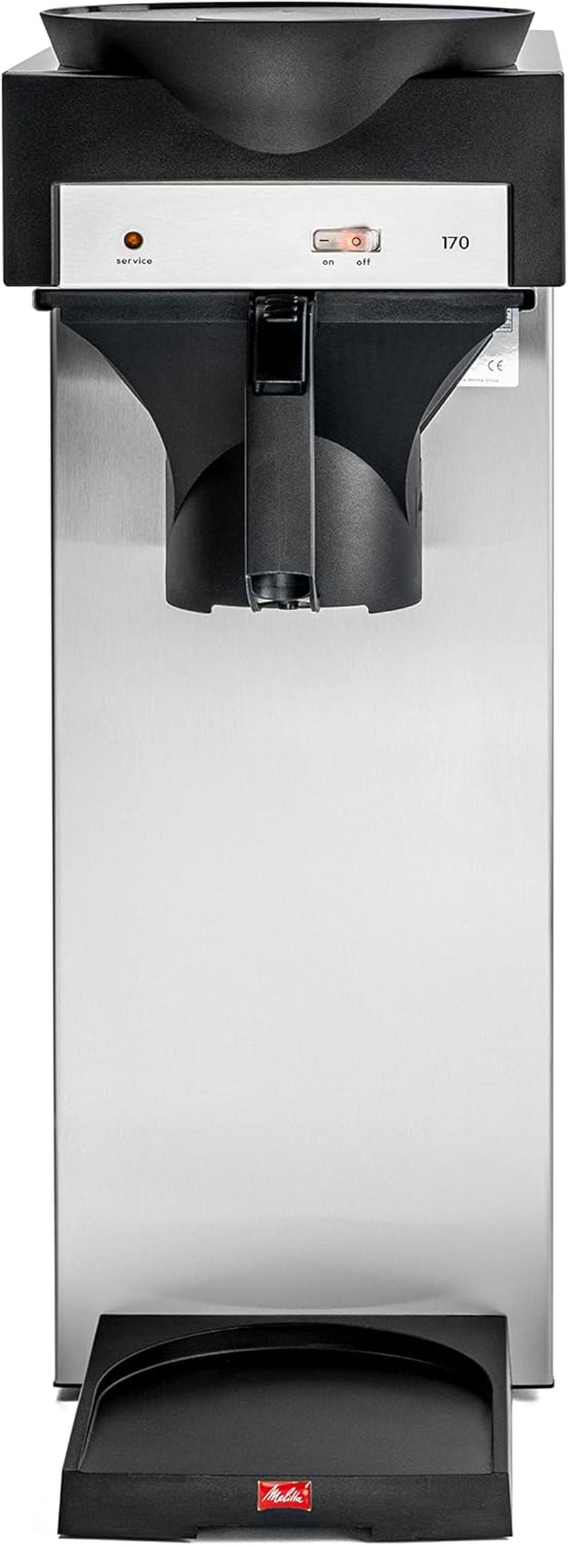 Professionelle Espressomaschine mit Filter 170 M, mit Stauraum für Glaskaraffe