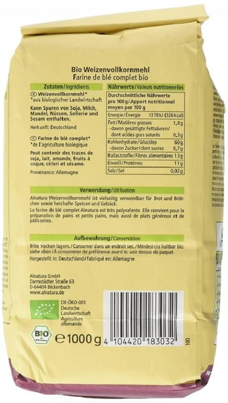 Bio-Vollkornmehl, 1 kg