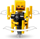 LEGO Minecraft Lava Duel of the Deep, Spielzeug für Videospielfans, Festung mit Minifiguren einschließlich Alex, Skeleton Wither, Lohe und Strider, Geschenk für Mädchen und Jungen ab 6 Jahren 21266 Bausets Beuche den LEGO-Store