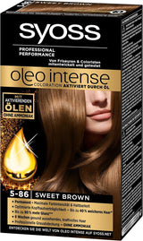 Syoss Oleo Intense Coloration 5-86 Sweet Brown 3er Pack (3 x 1 Stück) Naty Shop Haarfarbe Braun 1 Stück (3er Pack)