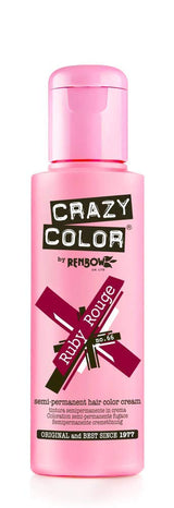GO TOXIC UV semipermanente Haarfärbecreme, 100 ml (1 Packung) Naty Shop Rubinrote Haarfarbe 100 ml (1 Packung)