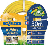 HOZELOCK-Schlauch – Ultramax 12,5 mm x 30 m, bis zu 70 % recyceltes PVC, robust, wetterfest, verdrehsicher, biege- und quetschfest, grau