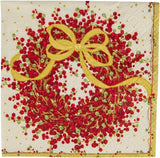 8070C Dreilagige Papierservietten, 20 Stück, 25 x 25 cm, Pfefferbeere