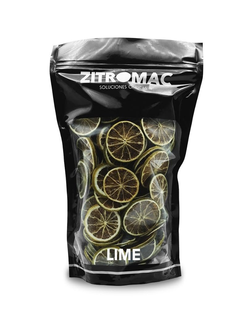 200gr Getrocknete Limetten für Cocktails | Trockenfrüchte für zuckerfreie Cocktails, Dekoration, Backen, Weihnachten, Getränke, Tee | 100 % natürlich Getrocknete Limettenscheiben für Gin, Cocktailabend Getrocknete Produkte Naty Shop Limes