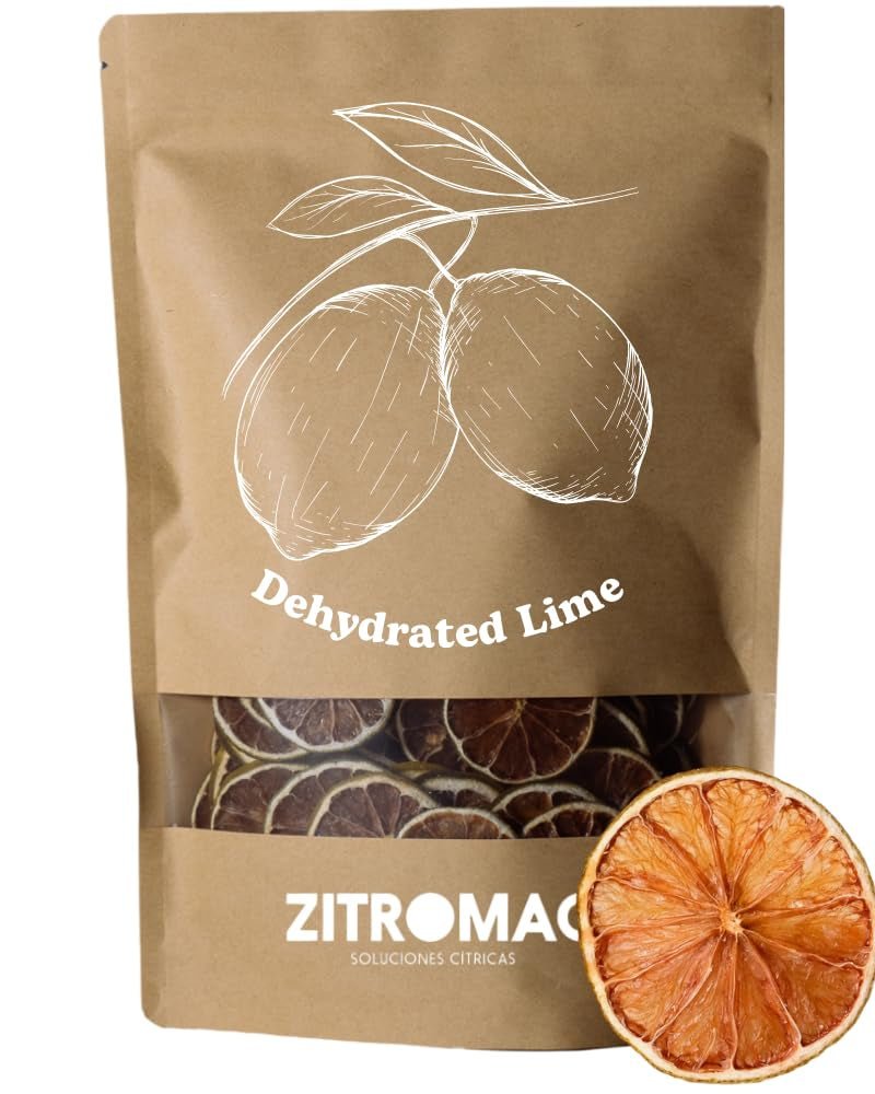 200gr Getrocknete Limetten für Cocktails|Trockenfrüchte für zuckerfreie Cocktails, Dekoration, Backen, Weihnachten, Getränke, Tee|100 % natürlich Getrocknete Limettenscheiben für Gin, Abendcocktail Dehydrierte Produkte Naty Shop Limetten 100Gr