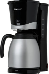 Clatronic® Kaffeemaschine mit Thermoskanne | für 8-10 Tassen Kaffee | ohne Temperaturverlust | Kaffeemaschine mit Filter | 1 Liter | Espresso | Filterkaffeemaschine mit Thermoskanne | KA 3327 schwarz