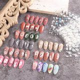 4 Blatt 3D Nagelsticker Frühling Blume Nagelaufkleber 5D Stereoskopisch Selbstklebend Nail Art Sticker Dekoration Nageldesign Zubehör