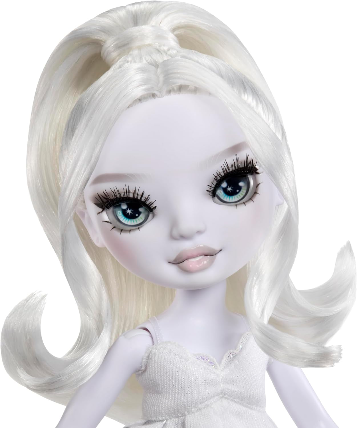 Rainbow High Shadow High Mädchennachtpuppe – Natasha Zima – 28 cm große Modepuppe in Grautönen, weißem Haar und silbernem Outfit mit Accessoires und Kamm – Für Sammler und Kinder ab 6 Jahren