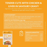 Wellness CORE Tender Cuts 6 x 85g, Chicken Selection Mix – Nassfutter für Katzen, zarte Stücke in Soße, getreidefrei, natürlich, hypoallergen, proteinreich, hoher Fleischanteil