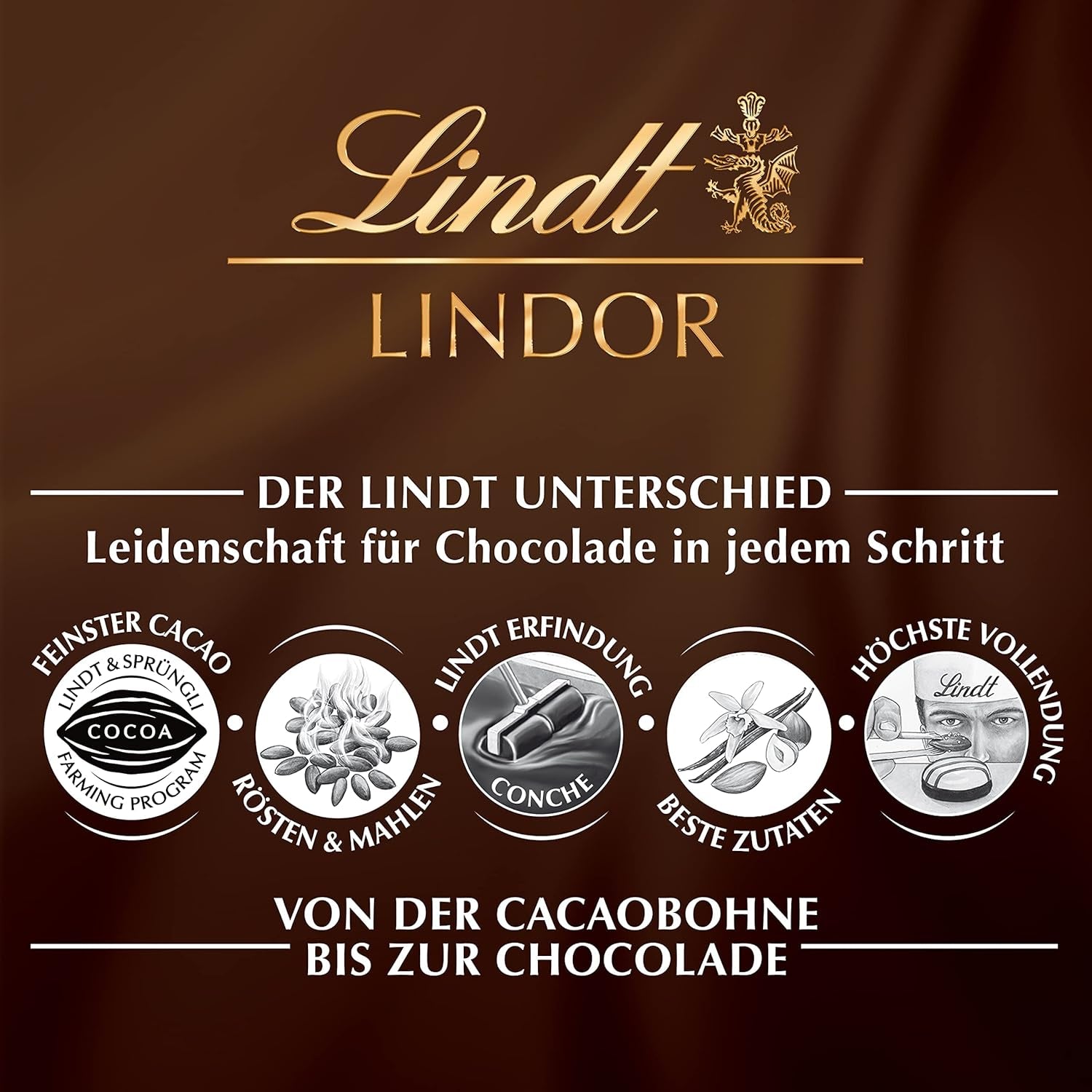 Lindt weiße Schokoladenkugeln LINDOR | 137g Beutel | Ca. 10 weiße Schokokugeln mit zartschmelzender Füllung | Geschenk aus Schokolade | Schokoladengeschenk