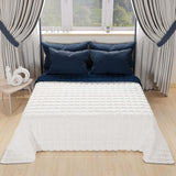 PETTI Artigiani Italiani – Einzelbettdecke, doppelseitige Steppdecke, Frühlingsdecke, Mitternachtsblau, Weiß, 100 % Made in Italy. Bettdecken und Steppdecken Naty Shop