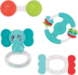 LUDI – Planet Bell – Babyspielzeug – ab 3 Monaten – lebendige Farben, verschiedene Texturen und originelle Form – fördert Feinmotorik und Geschicklichkeit. Bebe Naty Shop 4 Rasselspielzeuge