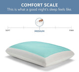 Sealy SE '19 Essentials SM Aqua Bubble Gel Sheet, 1 MC (US) Kissen, Weiß, 61 x 40 x 14 cm Naty Shop Standardkissen
