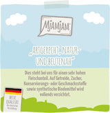 MjAMjAM – Premium-Nassfutter für Katzen – Quetschbeutel – DUO mit raffiniertem Kalbfleisch und Hering, 12er-Packung (12 x 125 g), getreidefrei