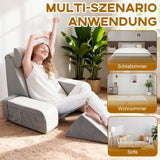 Lesekissen mit abnehmbarer Nackenstütze und Armlehne, bequemes und leichtes Rückenkissen für Bett und Couch, Rückenkissen für Erwachsene, Memory-Schaum-Rückenlehne zum Lesen, Fernsehen und Videospielen