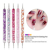 Nail Art Pinsel Set, 20 Stück Nageldesign Malerei Pinsel, Professionelle Nail Art Design Pinsel, Nail Fine Liner Pinsel, Pink