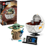 LEGO Star Wars 75403 Grogu in seiner Mandalorianer-Repulsor-Wiege – Minifigur zum Sammeln – Modell zum Bauen, Spielen und Ausstellen – Heimdekoration – Geschenk für Jungen und Mädchen ab 10 Jahren. Bausätze. Besuche den LEGO-Store. Standardtitel