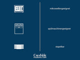 CreaTable, 21016, Serie Modern Scandic Blue-Grey, 16-teiliges Tafelservice, Kombiservice aus Porzellan, spülmaschinen- und mikrowellengeeignet, hochwertige Verarbeitung