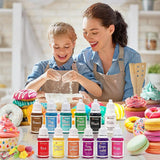 Set mit 12 flüssigen Lebensmittelfarben, 10 ml Naty Shop