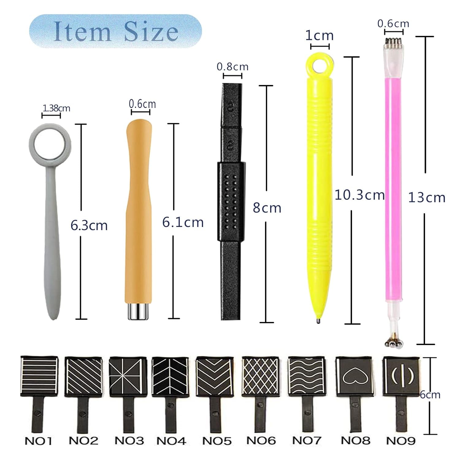 14 Stück Nail Art Werkzeug Magnetstift DIY Magic 3D Magnet Stick Set Verwendung mit Cat Eye Gel Pulver Oder Nagelack - Magnetic Stift Katze Eye Pen Für Ideale Katzenaugen Magische Wirkung