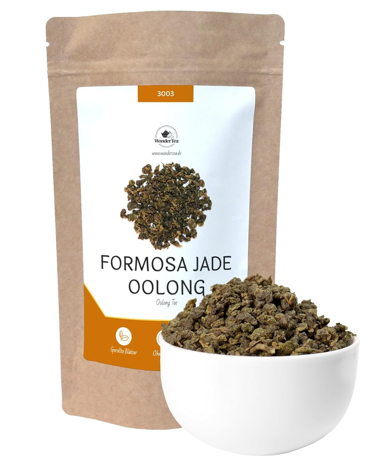 Formosa Jade Oolong, Tung Ting Jade Oolong, Premium halbfermentierter Tee mit Grüntee-Charakter, taiwanesischer Nantou-Tee | Wondertea Formosa Jade Oolong Tee (100 g)