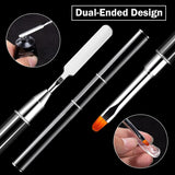 120-teiliges Nagelform-Set, Nagelverlängerungen, Gel-Nagelformen, Nagelform-Set mit Doppelkopfbürste und Nagelfeile mit Clips, für Gelnägel