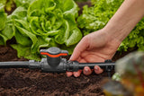 Gardena Micro-Drip-System Regulier- und Absperrventil 13 mm (1/2 Zoll): Einfaches Absperren von Rohren und stufenlose Regulierung des Wasserflusses, Zubehör zum Verlegen von Tropfrohren (13207-20)