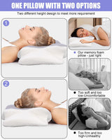 Nackenkissen, Seitenstützkissen, Memory-Schaum-Kissen, orthopädisches Kissen, ergonomisches Nackenstützkissen für optimale Unterstützung von Rücken und Bauch, Seitenstützkissen (62 x 41 x 13 cm), orthopädische Halskissen von Naty Shop