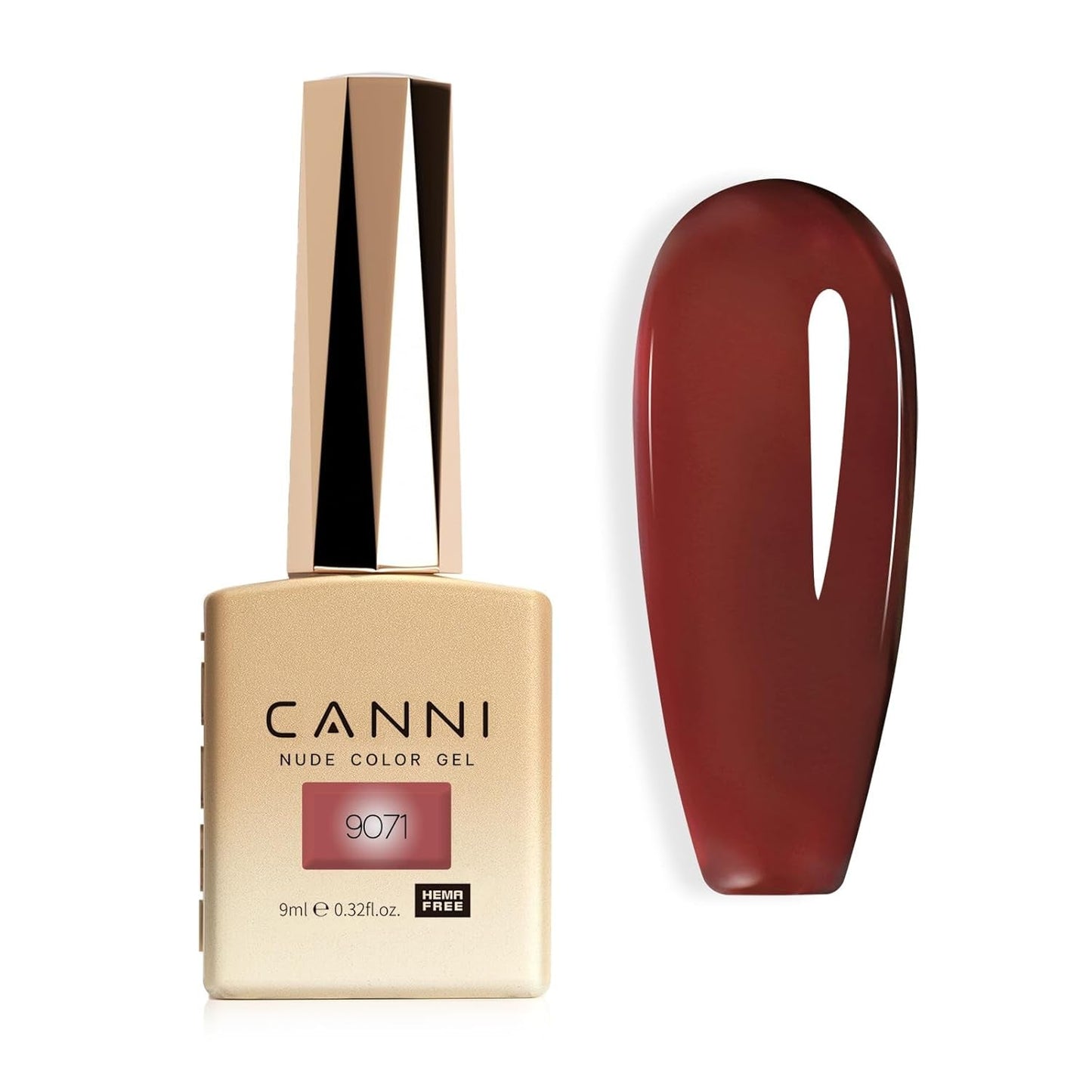 CANNI Gel-Nagellack, semipermanent, dunkelviolett, Nagellack, UV-Gel, Soak Off, Maniküre