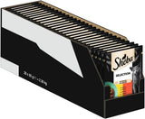 Nassfutter für Katzen Sheba Selection im Portionsbeutel mit Huhn und Rindfleisch in Sauce 28x85g