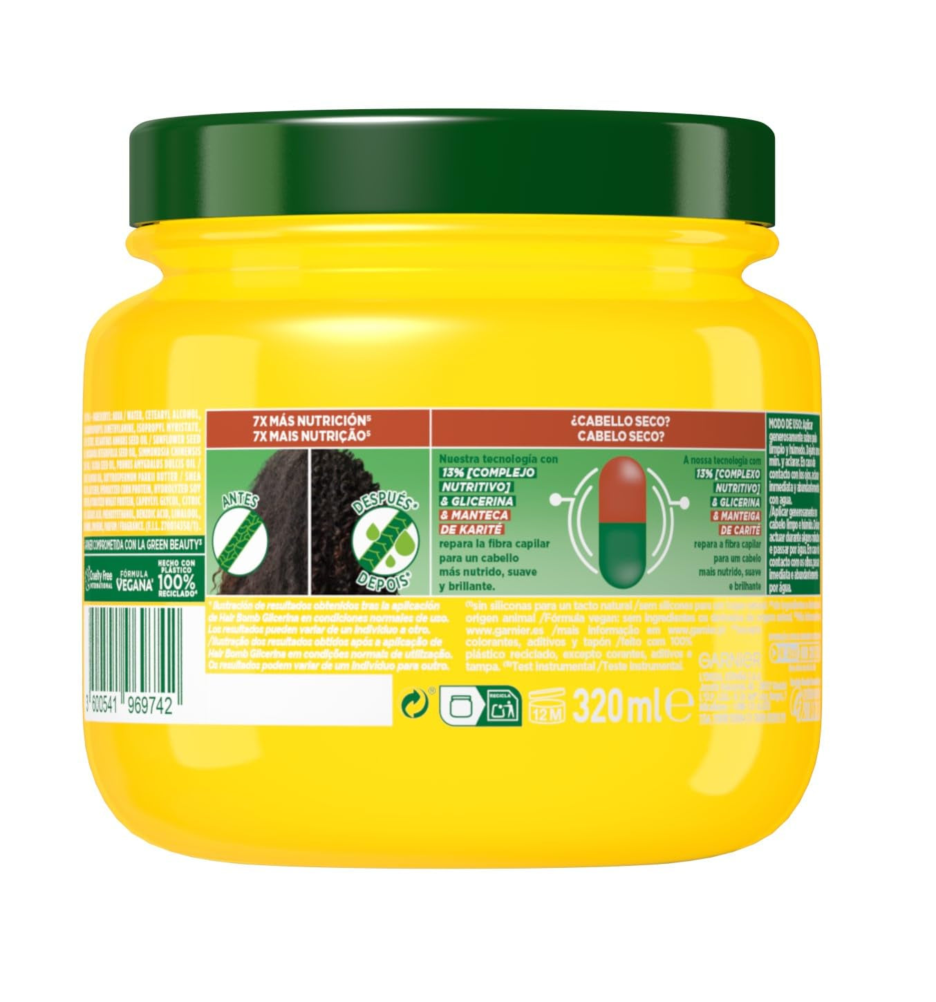 Garnier Fructis Shampoo Butter Mask Nutri Repair Butter 300 ml Haarmaske Naty Shop