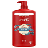 Old Spice Captain 3-in-1 Duschgel und Shampoo für Männer, 1 Liter Dusche und Bad Naty Shop Deep Sea