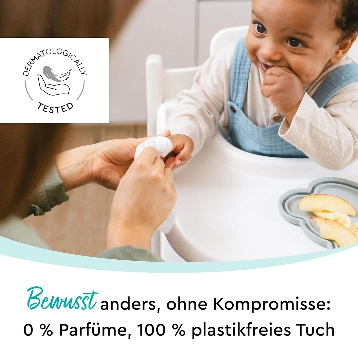 LILLYDOO Feuchttucher Gesicht und Hände 160 Stück (8 X 20), 100% Plastikfrei Naty Shop