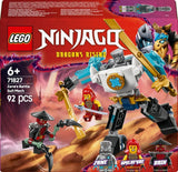 LEGO NINJAGO Zanes Action-Mech – Ninja-Spielzeug mit 3 Minifiguren zum Rollenspiel – Kleines Set zum Bauen und Spielen für Kinder – Geschenkidee für Jungen und Mädchen ab 6 Jahren 71827 Bausets Besuchen Sie den LEGO-Store