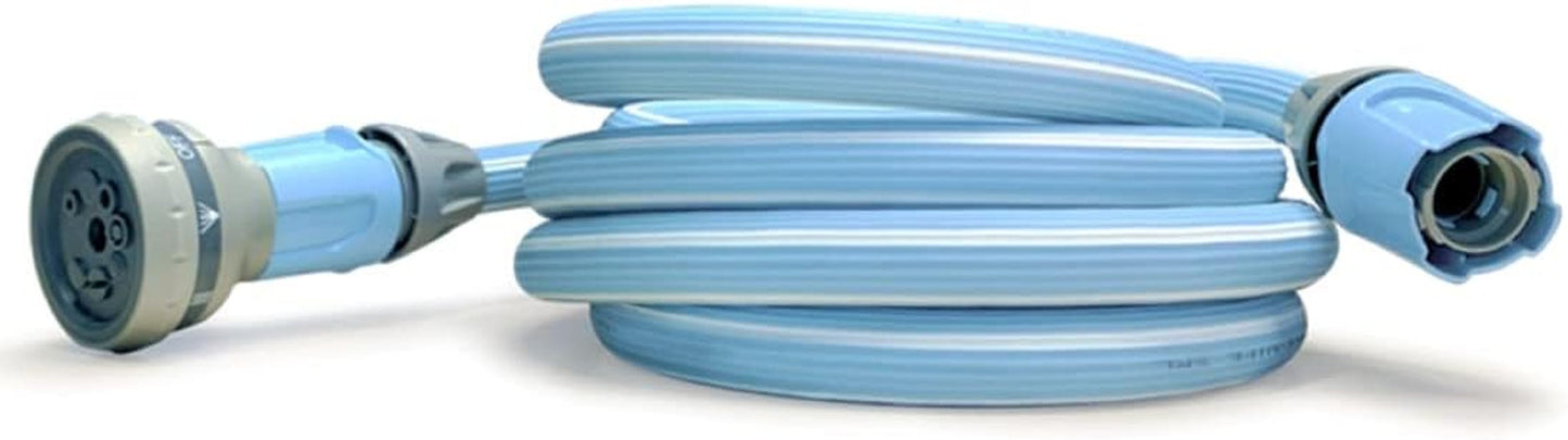 Magic Blue Hose 20 Meter ausziehbarer Gartenschlauch mit Beutel und Sprühdüse