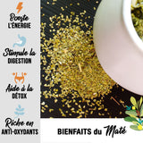 ORIGEENS BIO YERBA MATE MIT MINZE UND ZITRONE 200 G – Frische I Ungerösteter Bio Yerba Mate, Blätter, ohne Stiele und Staub
