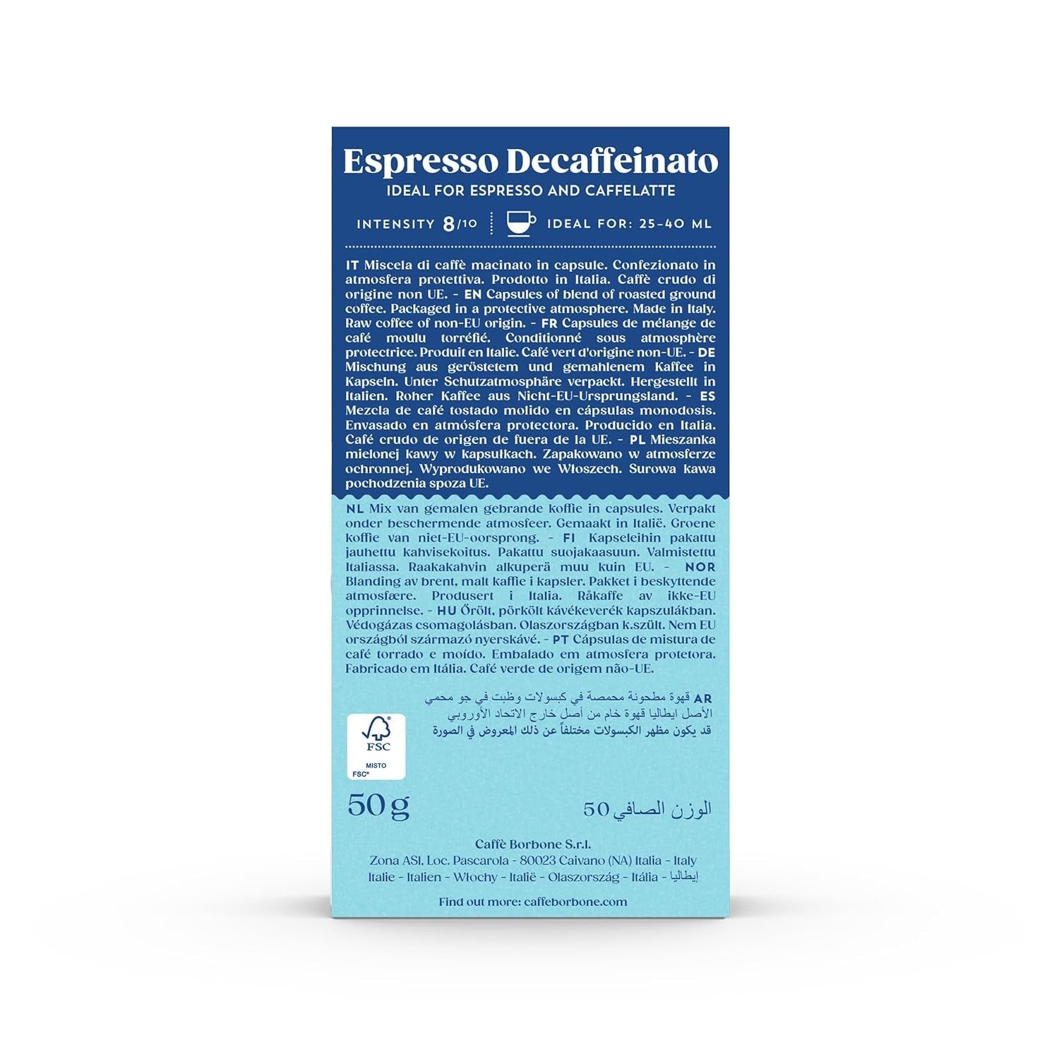 Caffè Borbone Decaffeinato – 90 Kaffeekapseln – cremig & authentisch – Kompatibel mit Nespresso®* Haushalts-Espressomaschinen