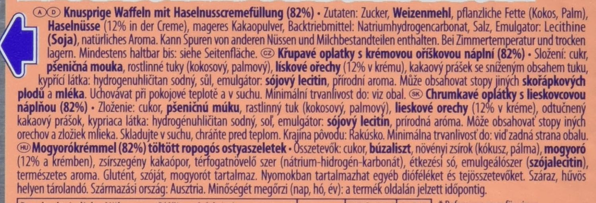 Neapolitanische Waffeln, 75 g