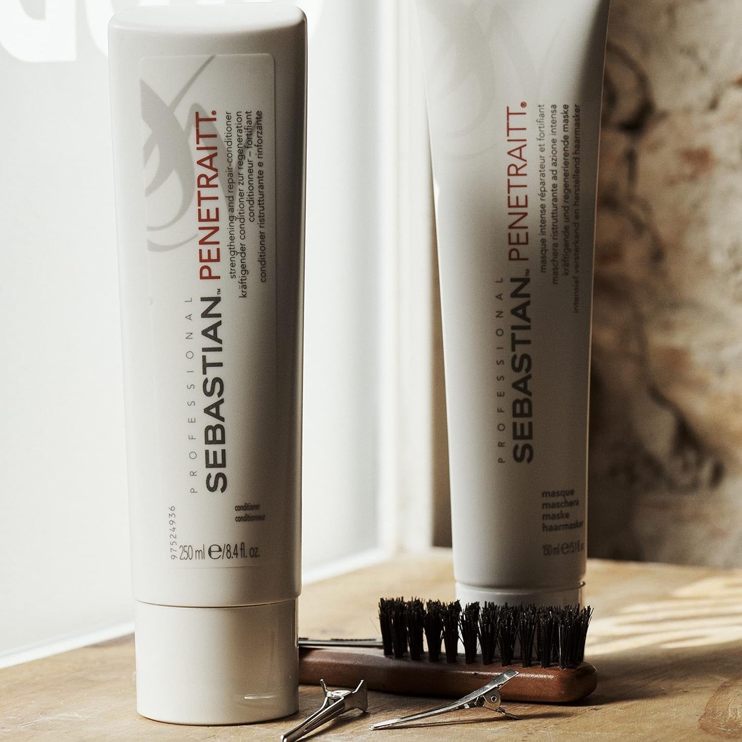SEBASTIAN PROFESSIONAL PENETRAITT – Reparierende Haarmaske regeneriert geschädigtes Haar (150 ml) – Tiefenpflege für geschädigtes, verfärbtes Haar – repariert und stärkt Naty Shop Haarmaske