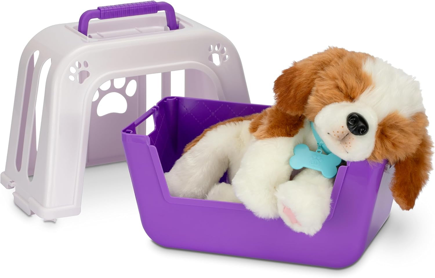 Little Live Pets My Really Real Puppy – Patches; Interaktiver Welpe; über 60 Sounds/Reaktionen; realistisches Aussehen; 1 von 72 Varianten; Spielset mit Tragetasche; Batterien im Lieferumfang enthalten; ab 5 Jahren