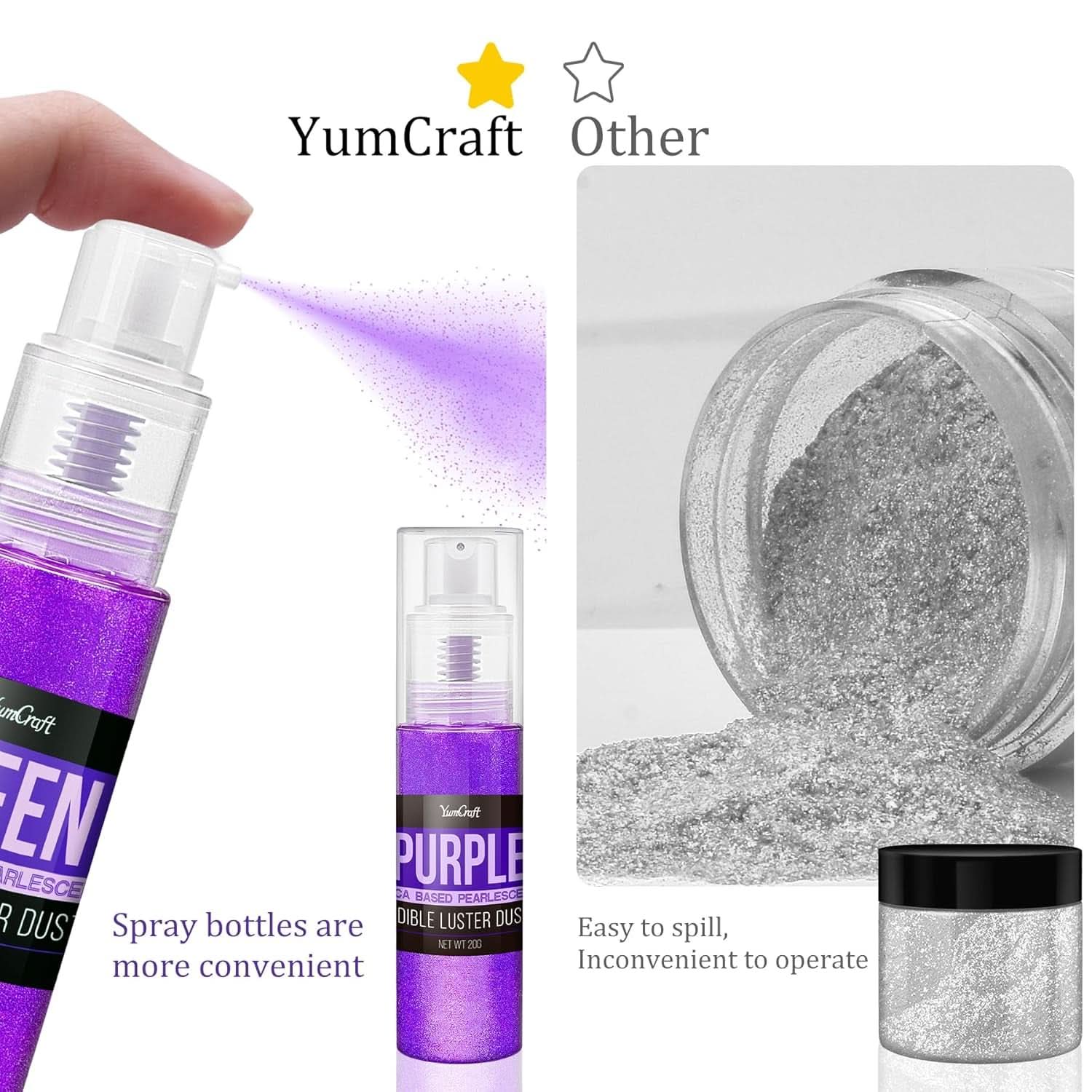 Essbares Glitzerspray, 20 Gramm Naty Shop