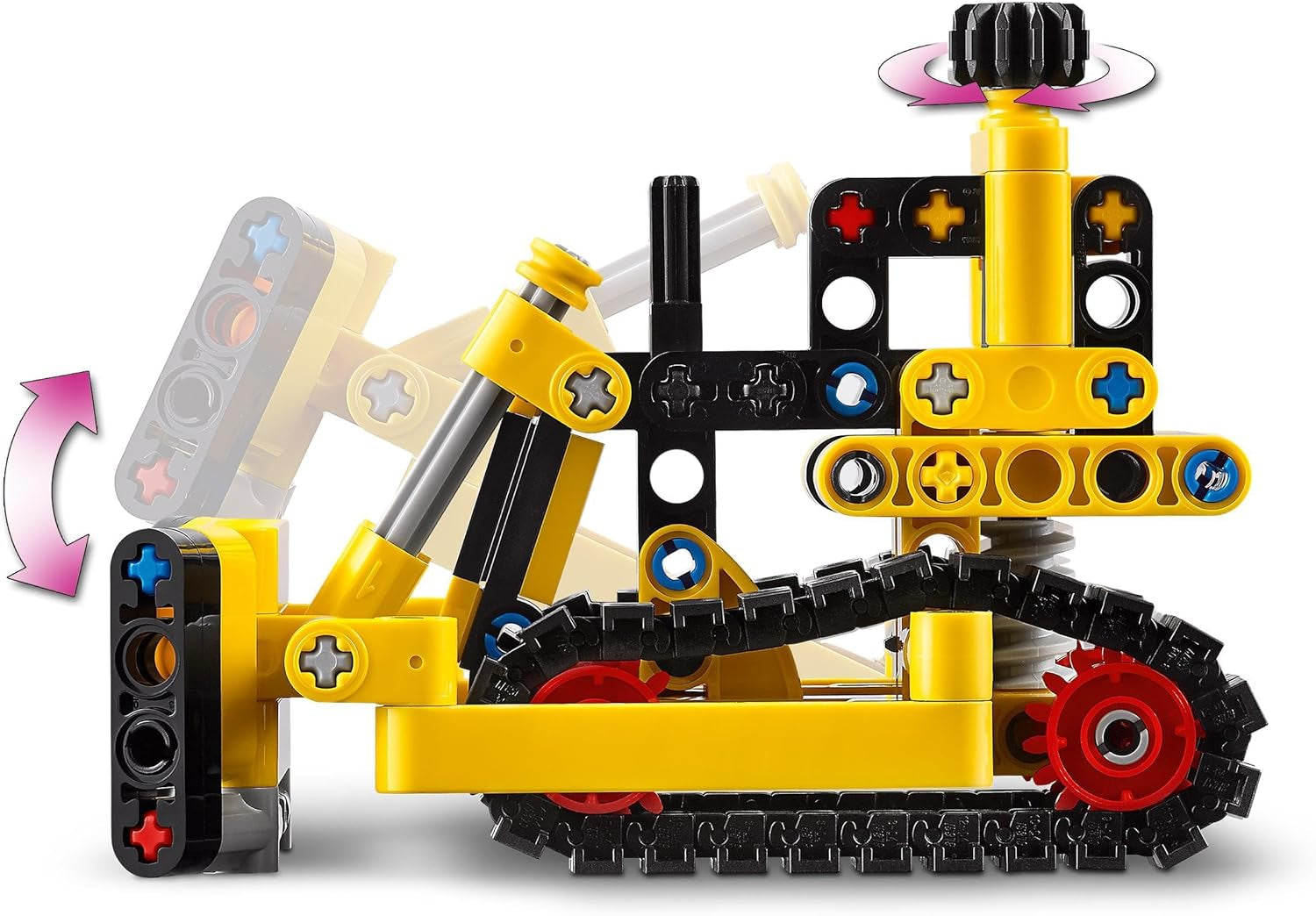 LEGO Technic Heavy Bulldozer Bauspielzeug Bulldozer Zu Ihrer Baustelle hinzufügen Konstruktionsspielzeug für Kinder Technikgeschenk für Jungen und Mädchen ab 7 Jahren 42163 Bausets Besuchen Sie den LEGO-Store