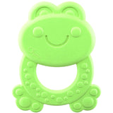 Chicco ECO+ Beißring Frosch, Beißring für Neugeborene mit Stacheln, aus weichem Biokunststoff, Beißspielzeug für Neugeborene und Kinder von 3 bis 18 Monaten