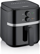 SEVERIN Doppel-Heißluftfritteuse mit Garraum 2 X 3,8 L, 8 Automatikprogramme Haushaltsgeräte Naty Shop 5 Liter Garkorb