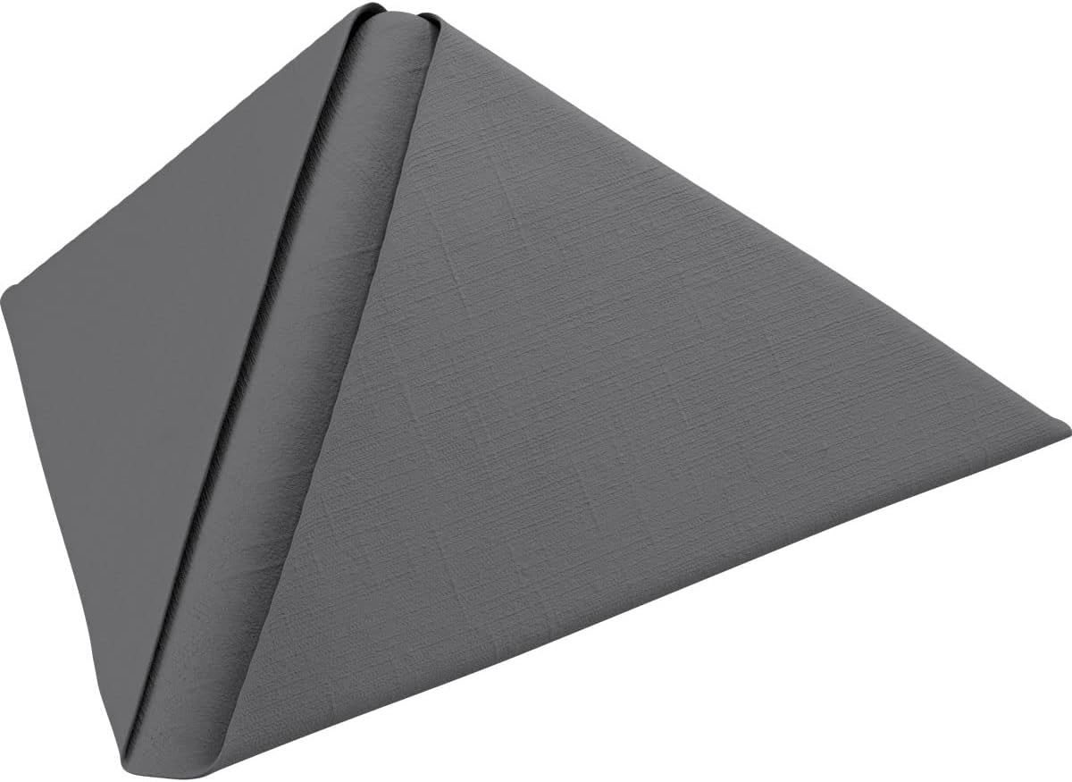 Granite Grey glatte Servietten 40 x 40 cm 45 Stück