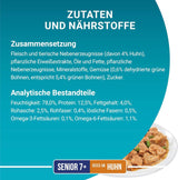 PURINA ONE Senior 7+ Nassfutter für Katzen, zarte Stücke in Hühnersauce, 26er Pack (26 x 85g)
