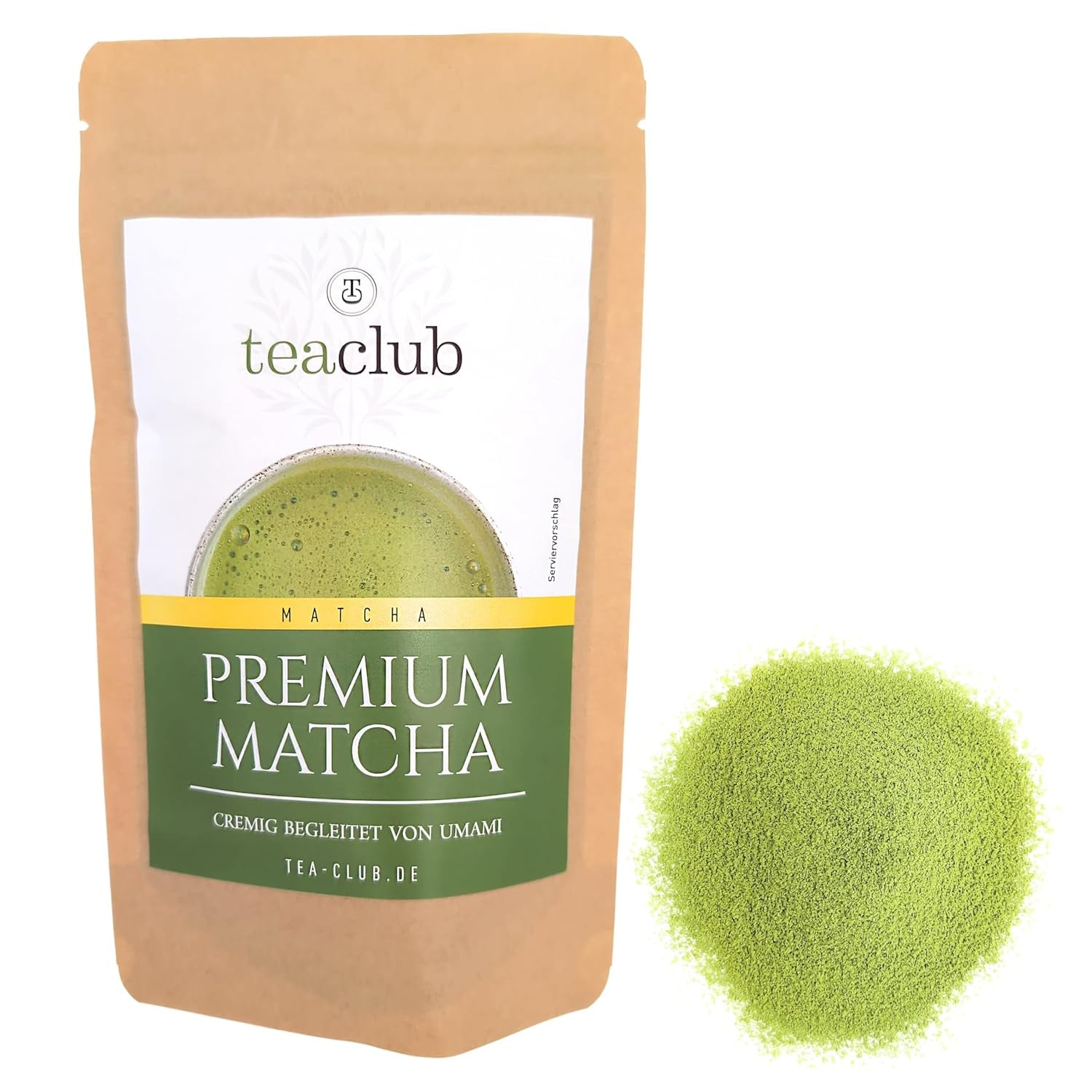 Premium-Matcha-Tee aus Japan, 100 g – im Labor getestet – zeremonielles Matcha-Pulver zur Herstellung von Umami-Matcha, 100 % natürliches Grüntee-Pulver, ideal für Matcha Latte, Teaclub