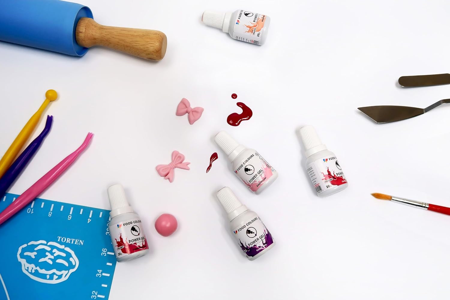 Gel-Lebensmittelfarbe, Beige, Champagnerfarbe, 20 g. Lebensmittelfarbe für ein breites Anwendungsspektrum zum Dekorieren von Kuchen, Torten, Sahne, Biskuit, Royal Icing, Macarons.
