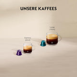 Nespresso Kapsel-Espressomaschine De'Longhi EN 80.B Inissia, Hochdruckpumpe und Energiesparfunktion, automatische Abschaltung nach 9 Minuten, Tassenvolumen für Espresso und Lungo, 0,7 l Wassertank, schwarz